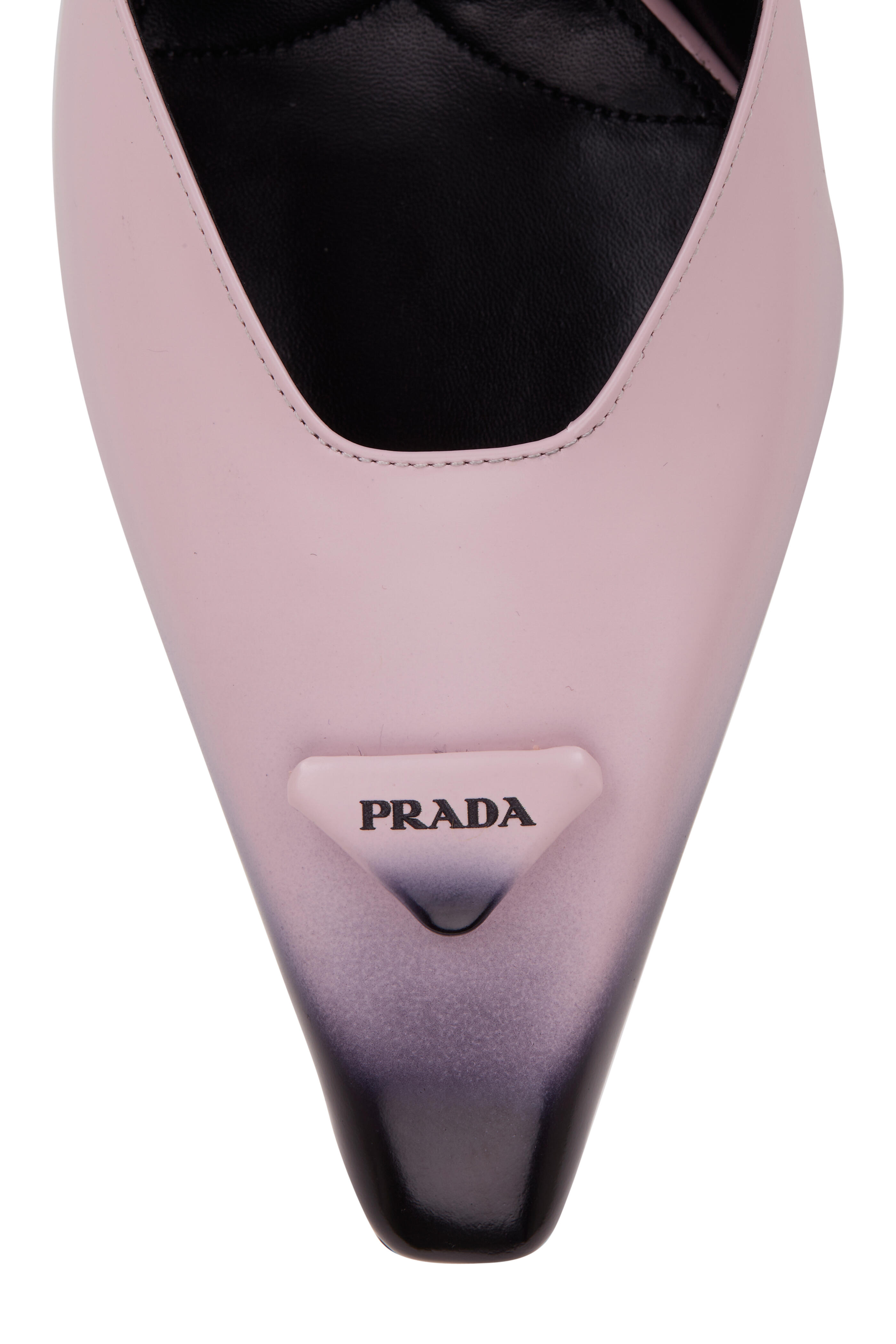 Prada - Alabaster Degrade Leather Pump, 95mm | Mitchell Stores