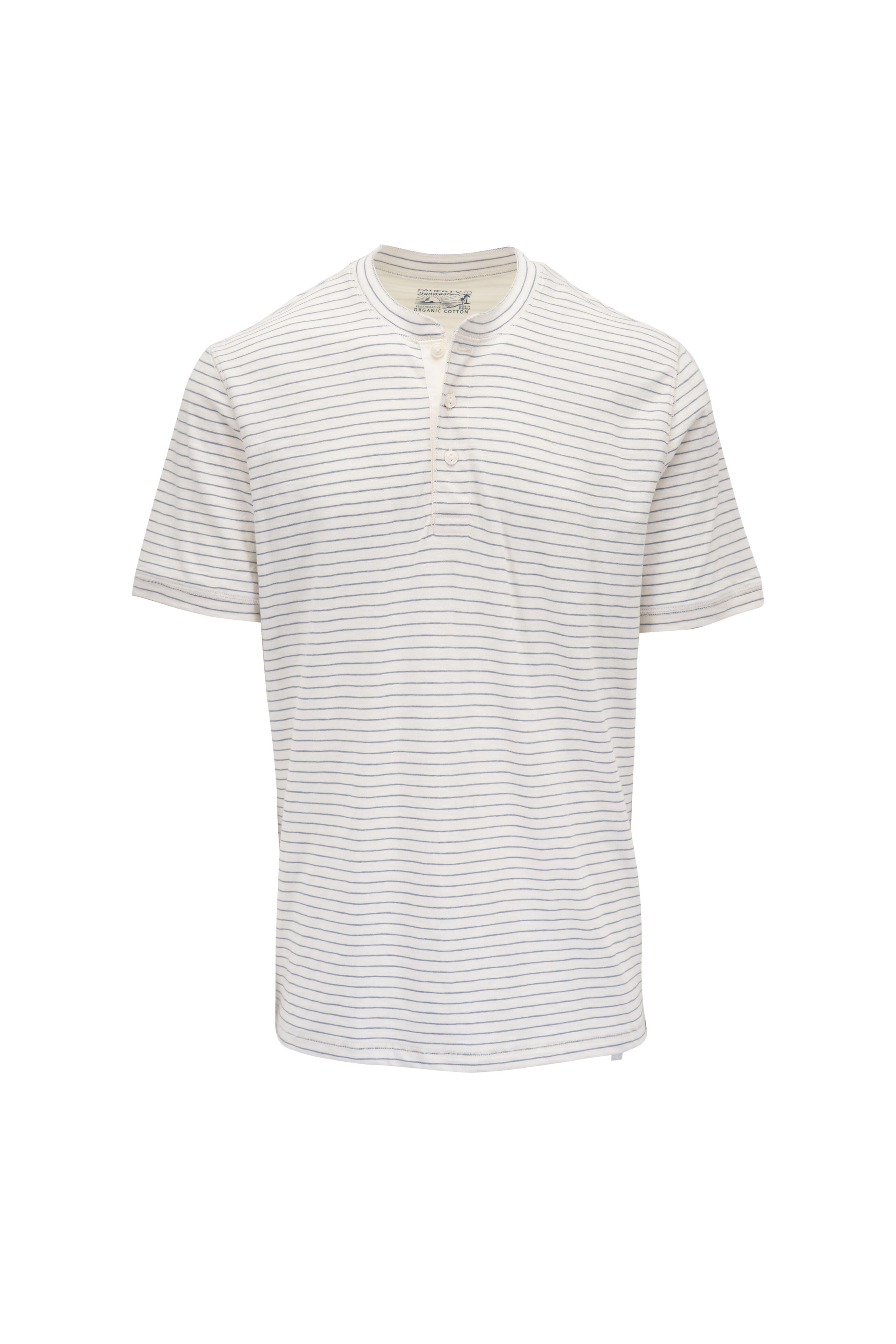 Faherty Brand - Sunwashed Cream Flint Stripe Henley