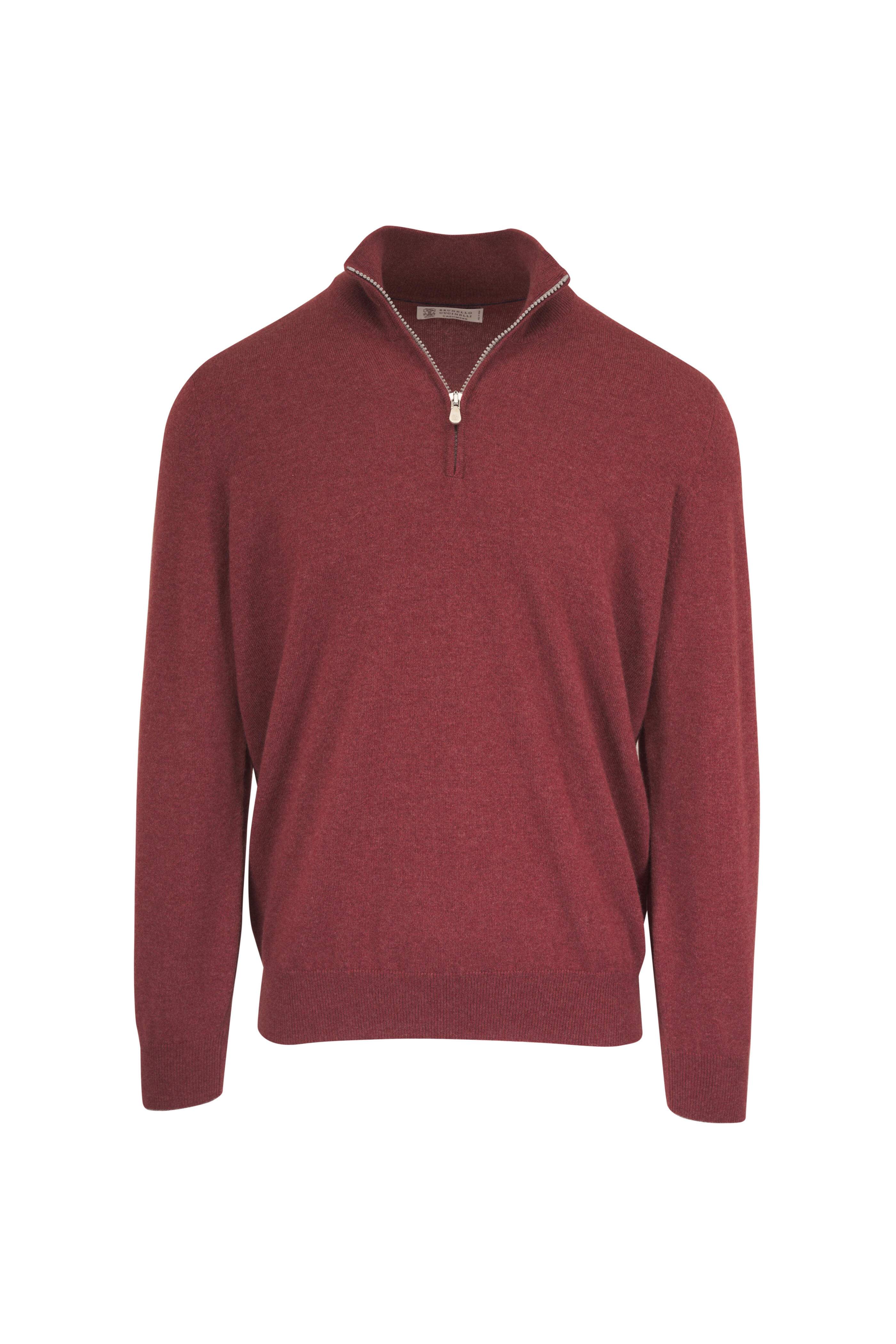 Brunello Cucinelli - Lava Cashmere Quarter Zip Pullover - view 1