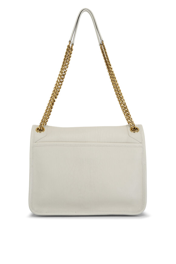 Saint Laurent - Medium Niki Crema Soft Bone Leather Shoulder Bag