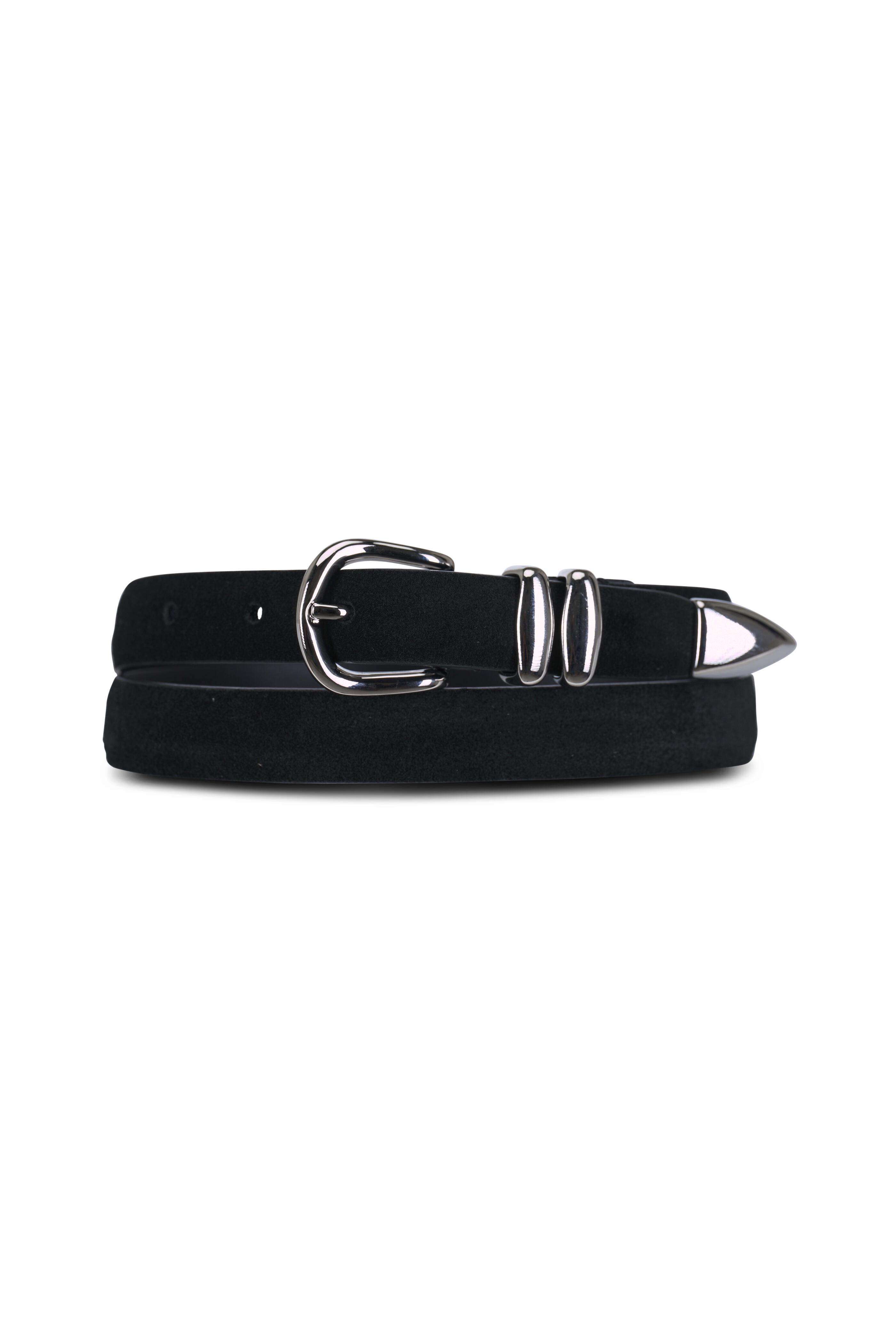Anderson's - Genevieve Black Suede Skinny Belt