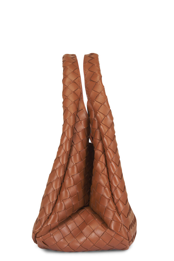 Bottega Veneta Campana Light Brown Woven Leather Top Handle Bag - view 4