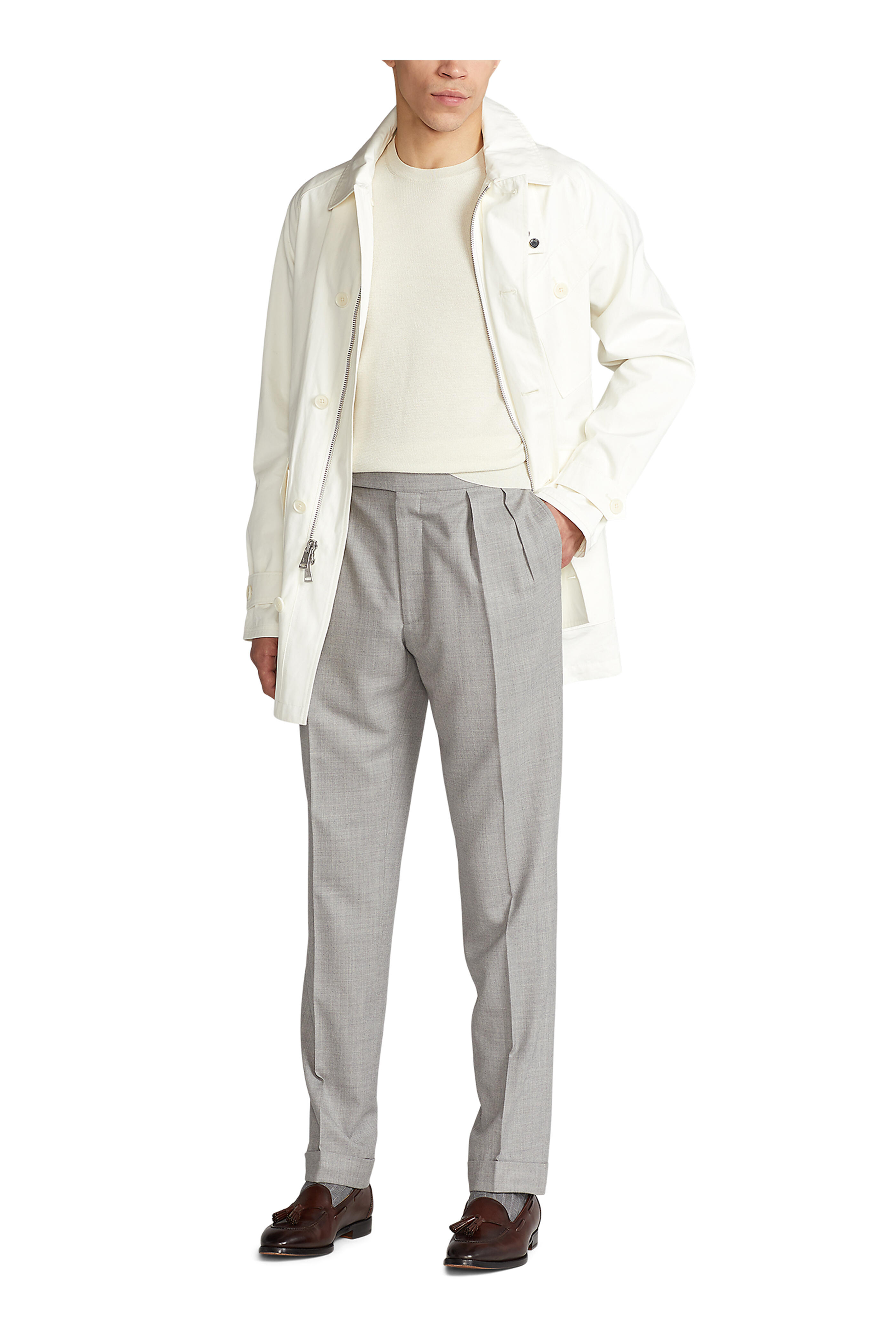 【新品】RALPH LAUREN PURPLE LABELホワイトチノスラックス 新品】RALPH LAUREN PURPLE LABELホワイトチノスラックス Ralph