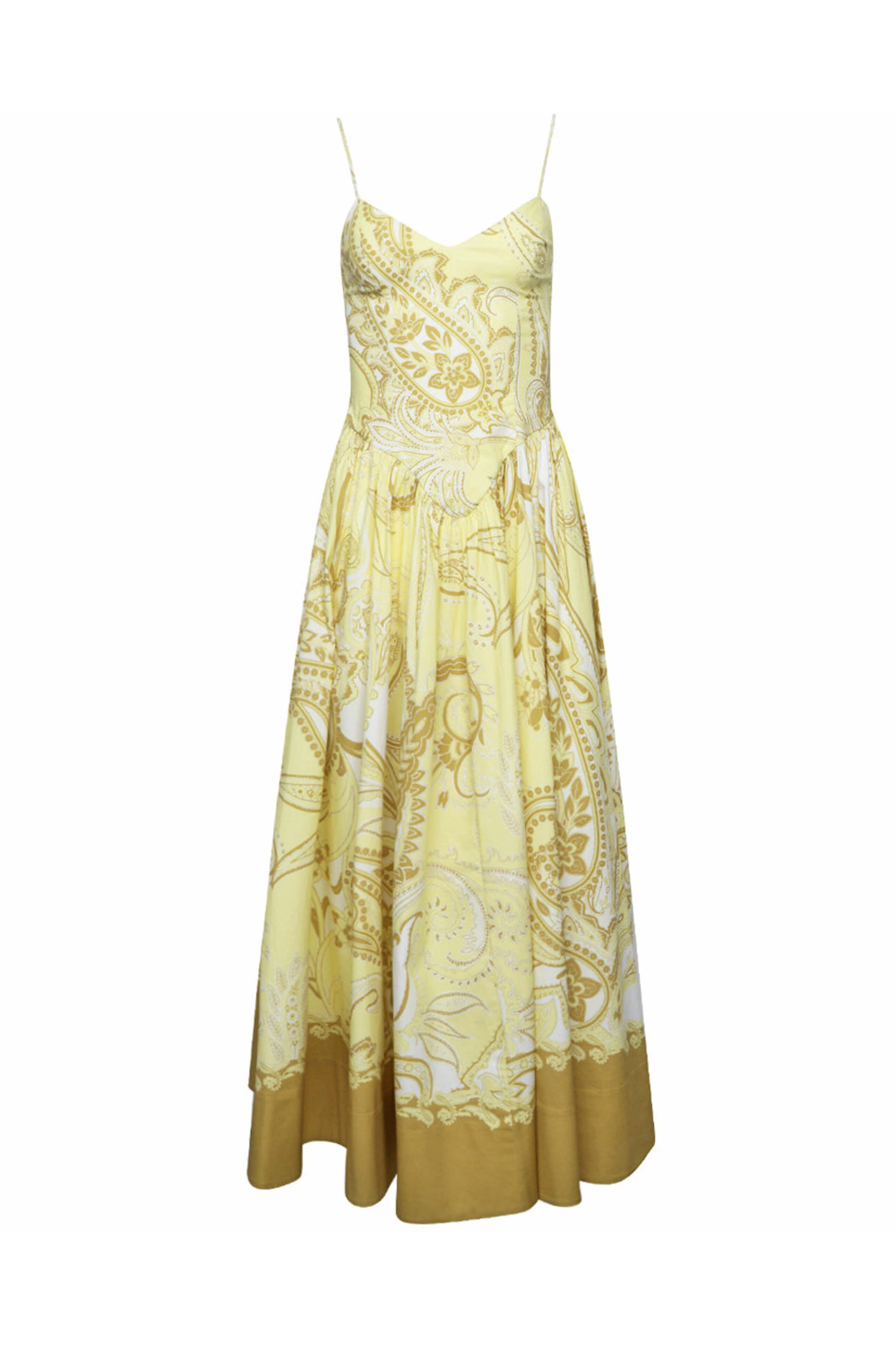 Hemant & Nandita - Light Yellow Fiza Maxi Dress