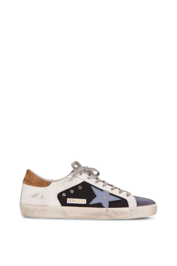 Golden Goose - Super-Star Black, White & Gray Leather Sneaker