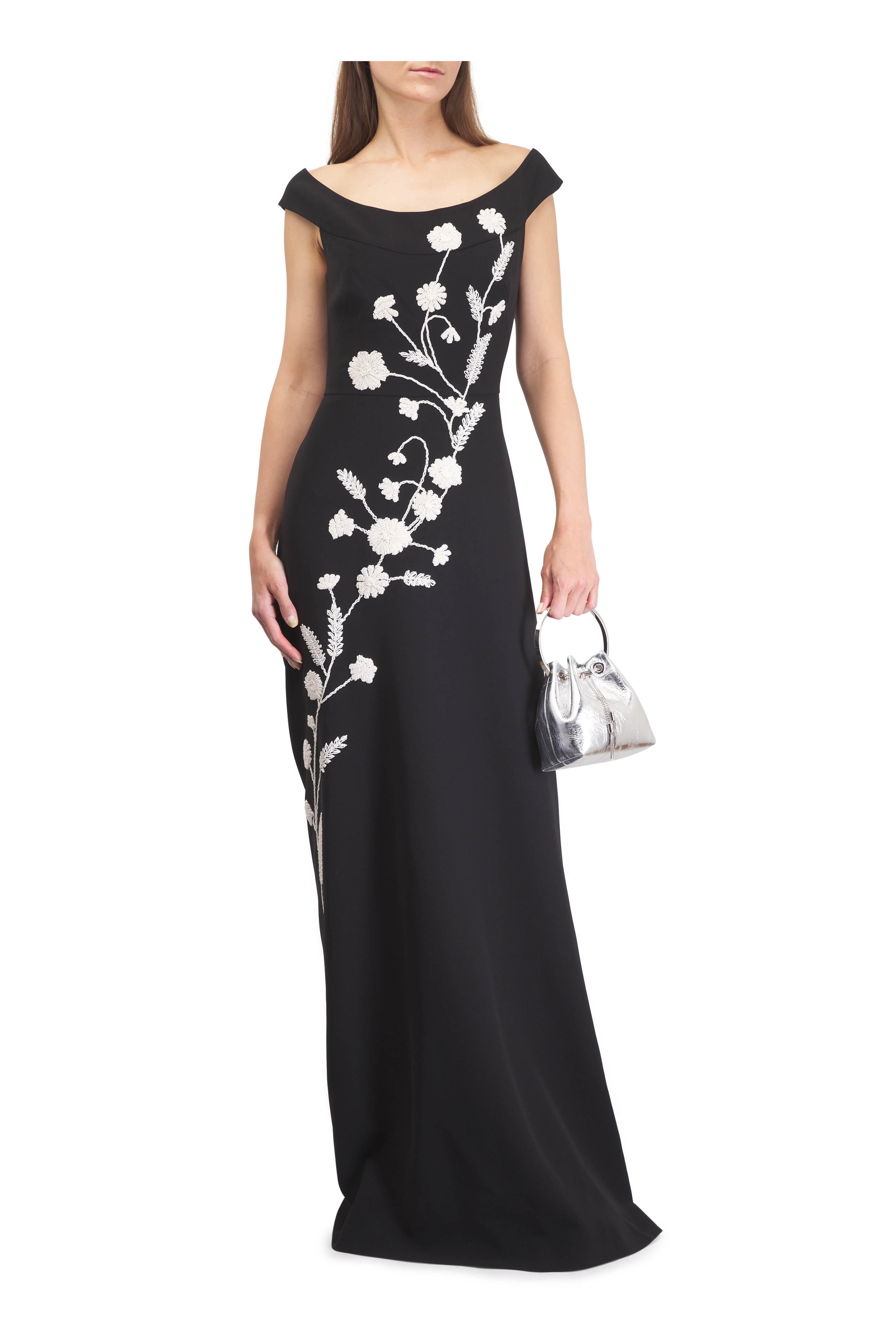 Jimmy Choo - Bon Bon Silver Metallic Top Handle Bucket Bag