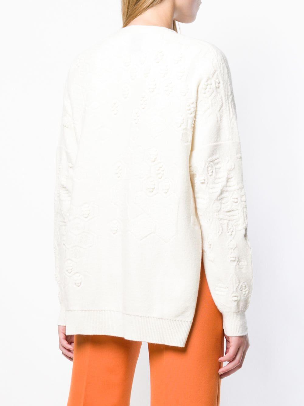 Barrie - Cream Cashmere Textured Cardigan