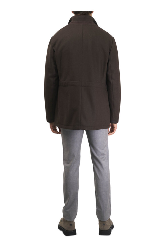 Maurizio Baldassari Light Gray Flannel Five Pocket Pant - view 4
