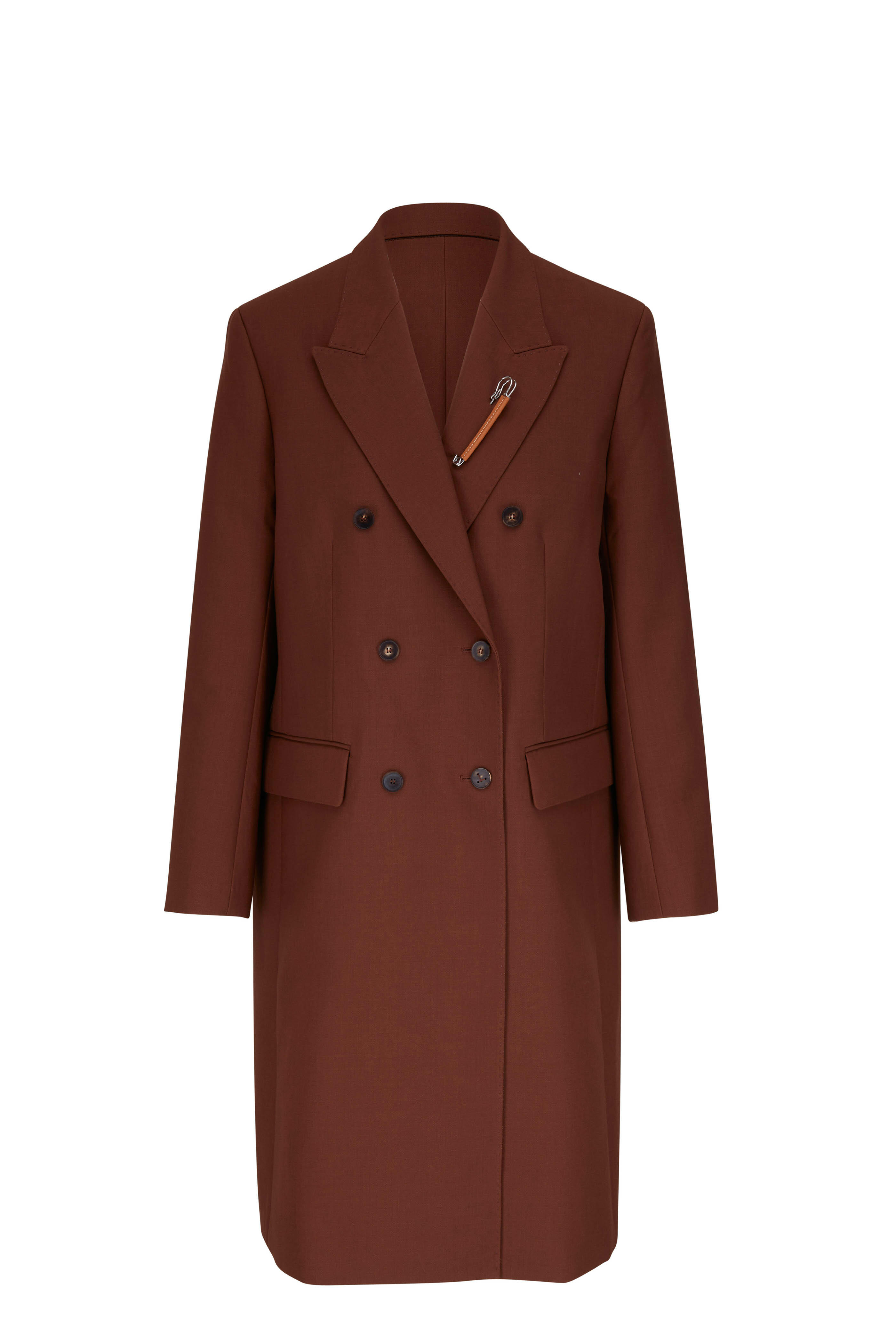 Lafayette 148 New York - Chesterfield Copper Dust Double Breasted Coat