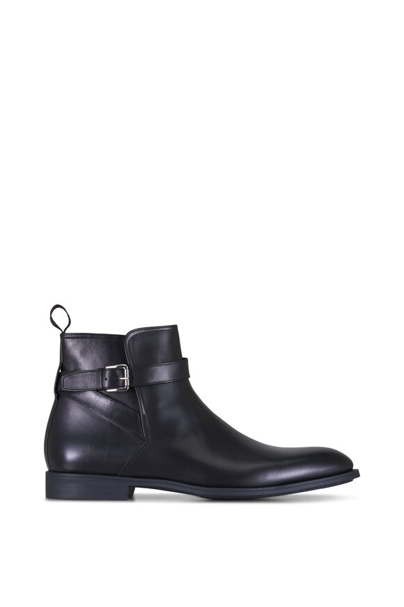 To Boot New York Desmond Black Leather Ankle Boot - view 2
