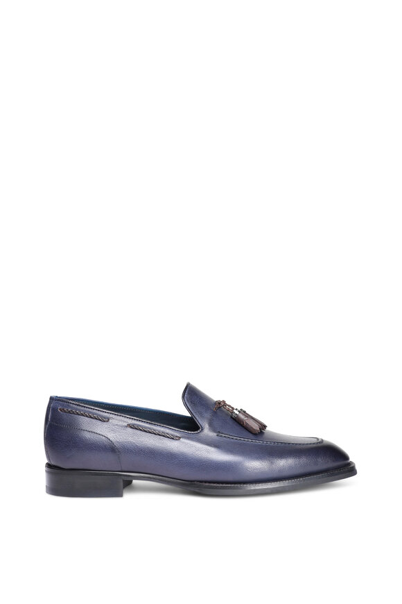 Di Bianco Vesuvio Buffalo Navy Tassel Dress Loafer - view 2
