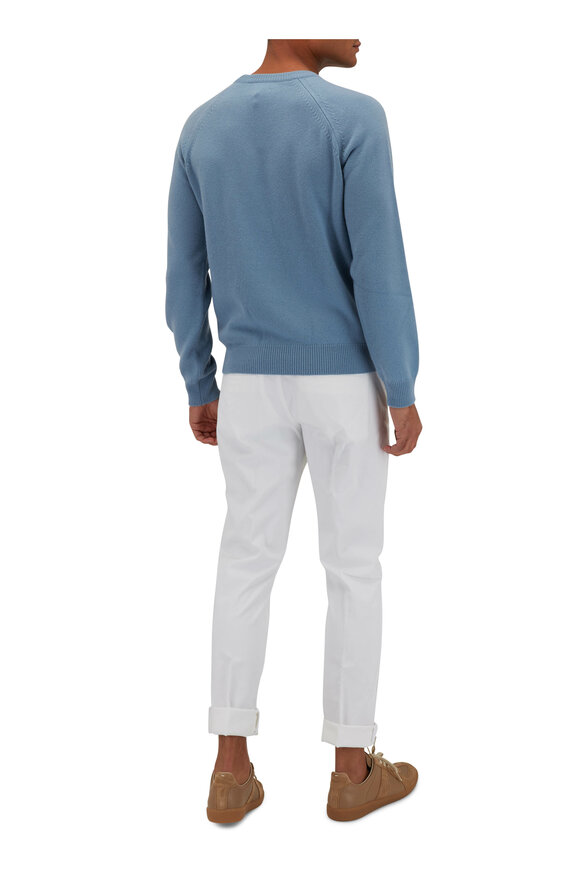 Tom Ford - Light Blue Cashmere Crewneck Sweater