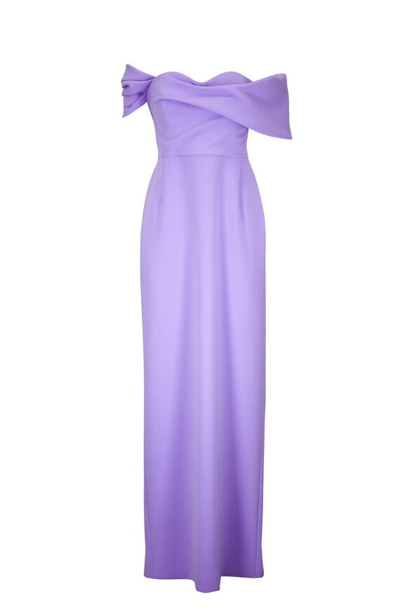 Carolina Herrera Sofia Violeta Off-The-Shoulder Gown