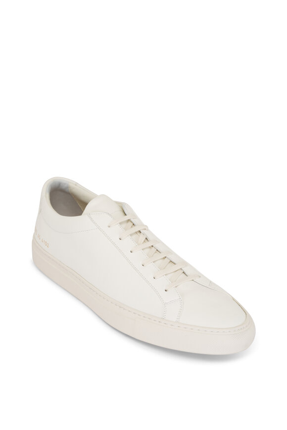 Common Projects Achilles Premium Off-White Leather Low Top Sneaker