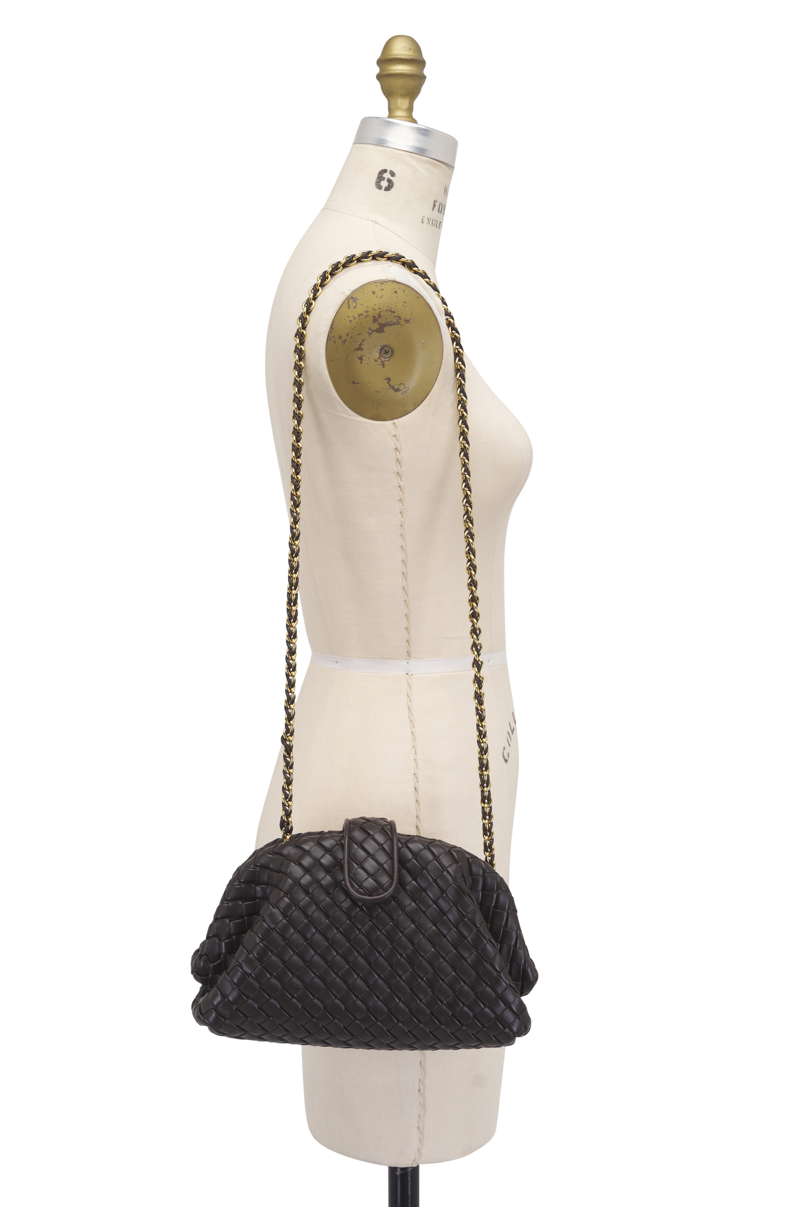 Bottega Veneta - Small Lauren 1980 Fondant Woven Leather Clutch