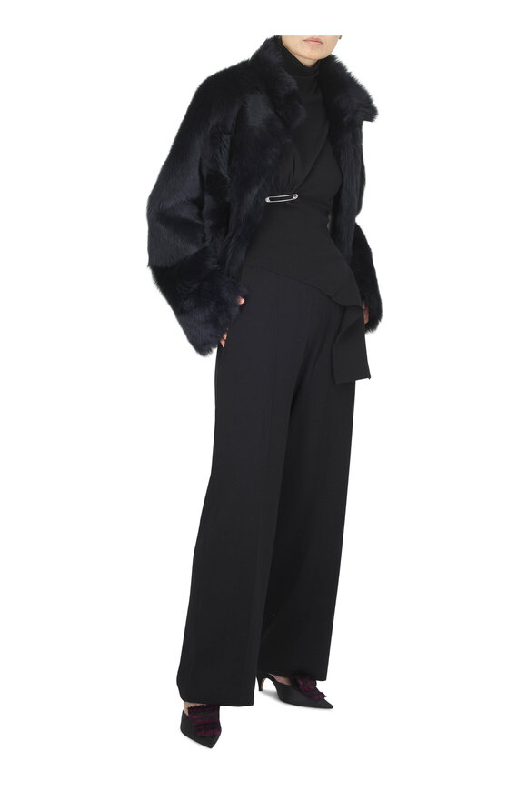 Lanvin Black Draped Sweater - view 4
