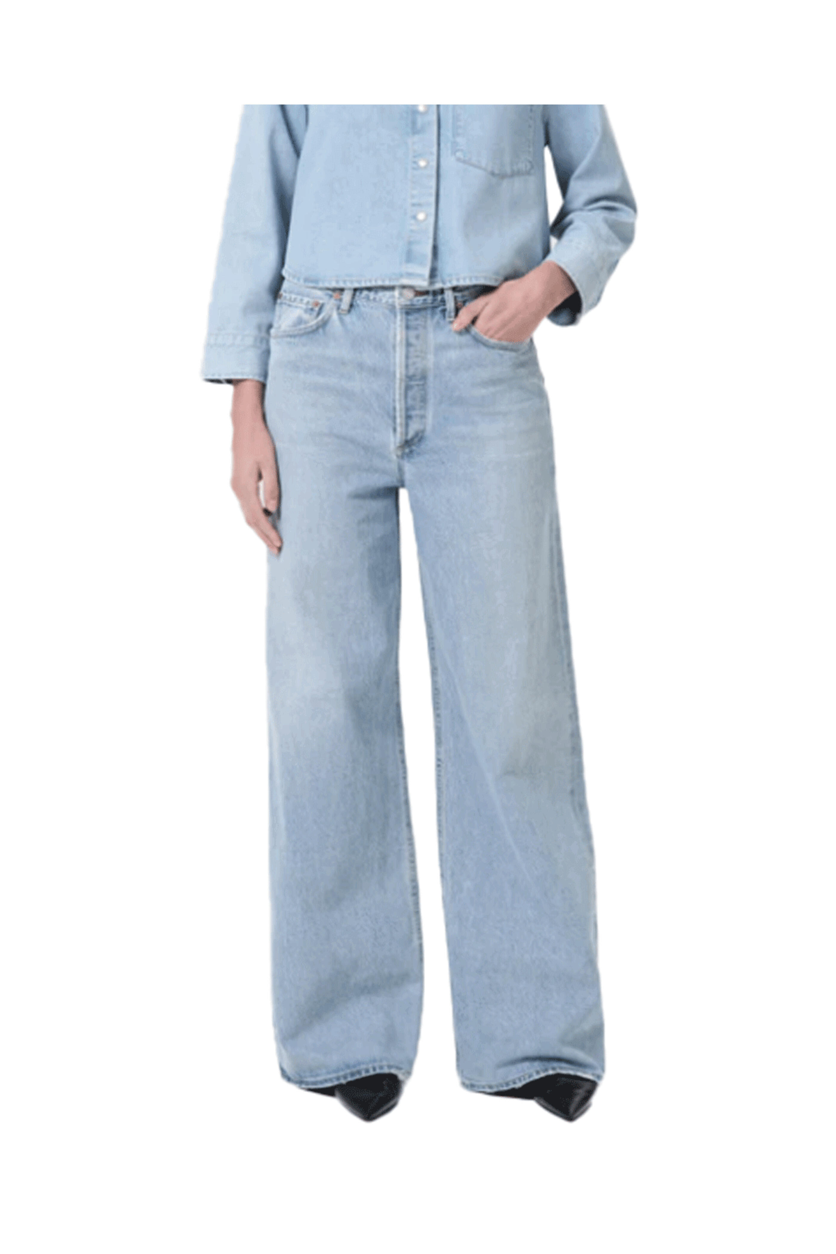 Agolde - Dame Jean No Cuff in Conflict