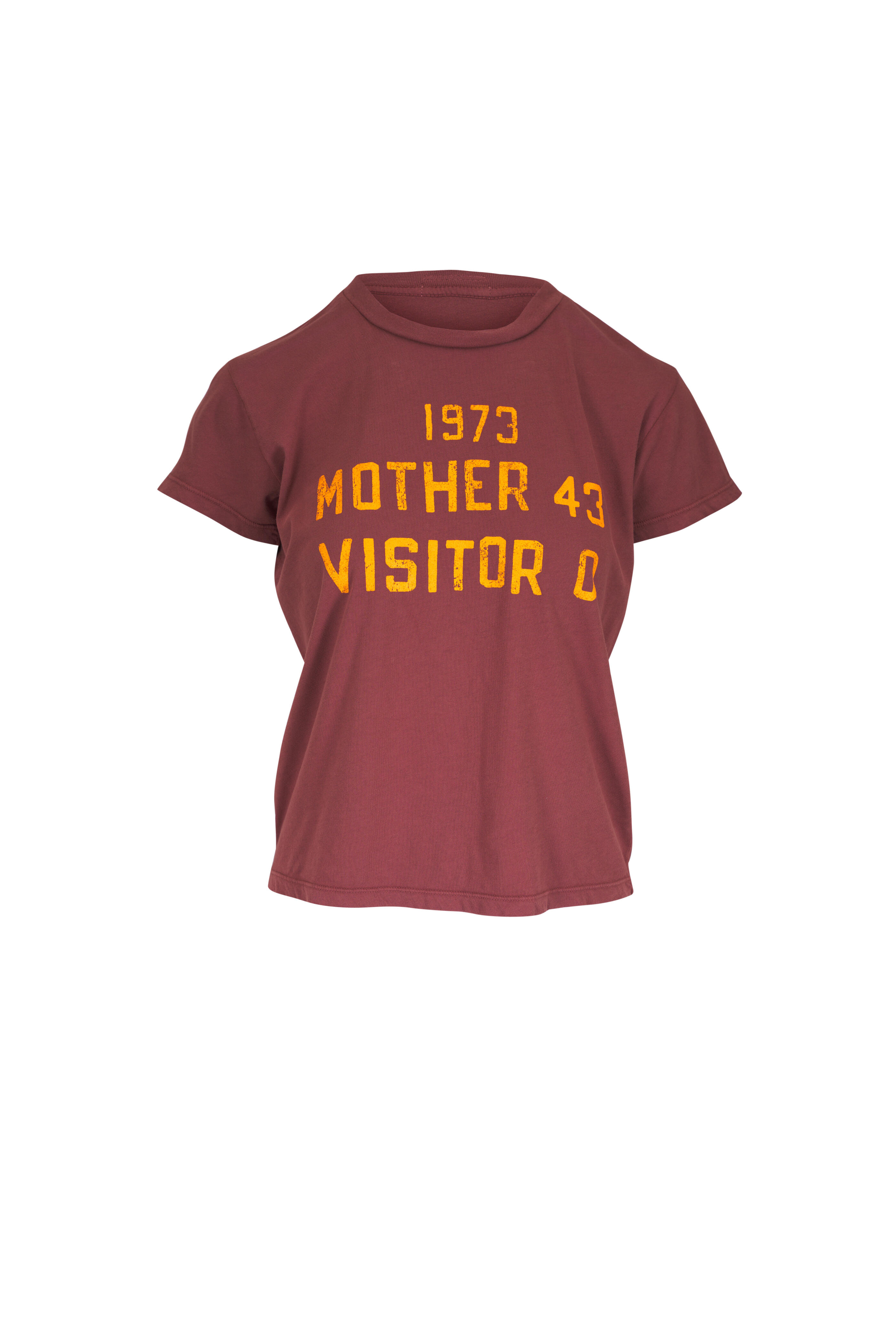 Mother - The Boxy Goodie Goodie Red Cotton Graphic T-Shirt