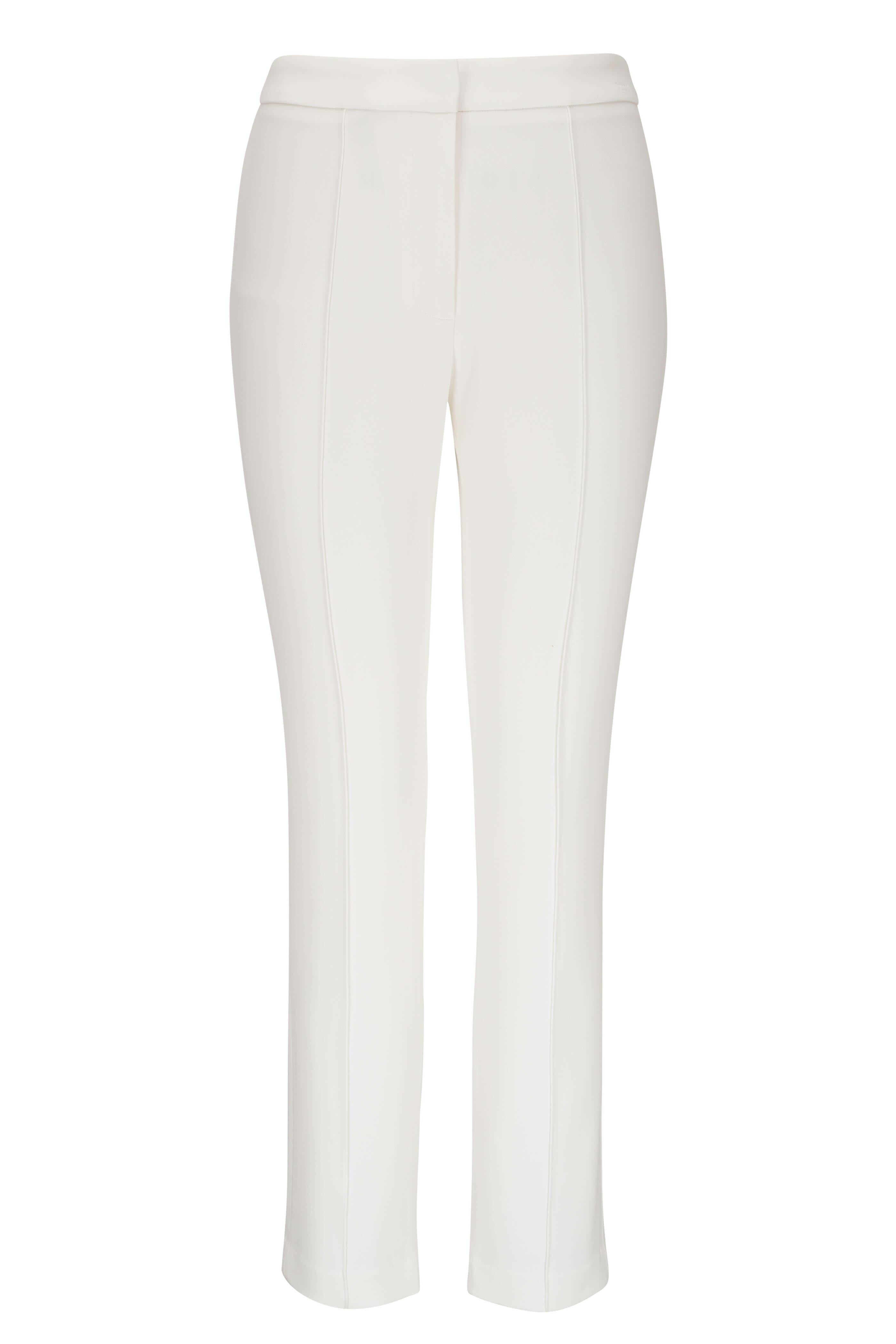 Adam Lippes - Ivory Stretch Cady Skinny Pant | Mitchell Stores