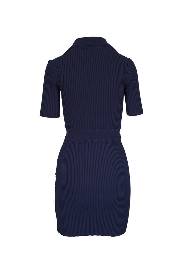 Jonathan Simkhai - Ryan Midnight Short Sleeve Polo Dress