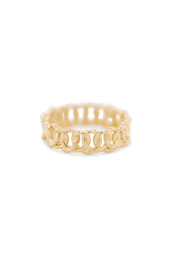 Kali Zoe 18k Yellow Gold Loop Knot Band - view 1