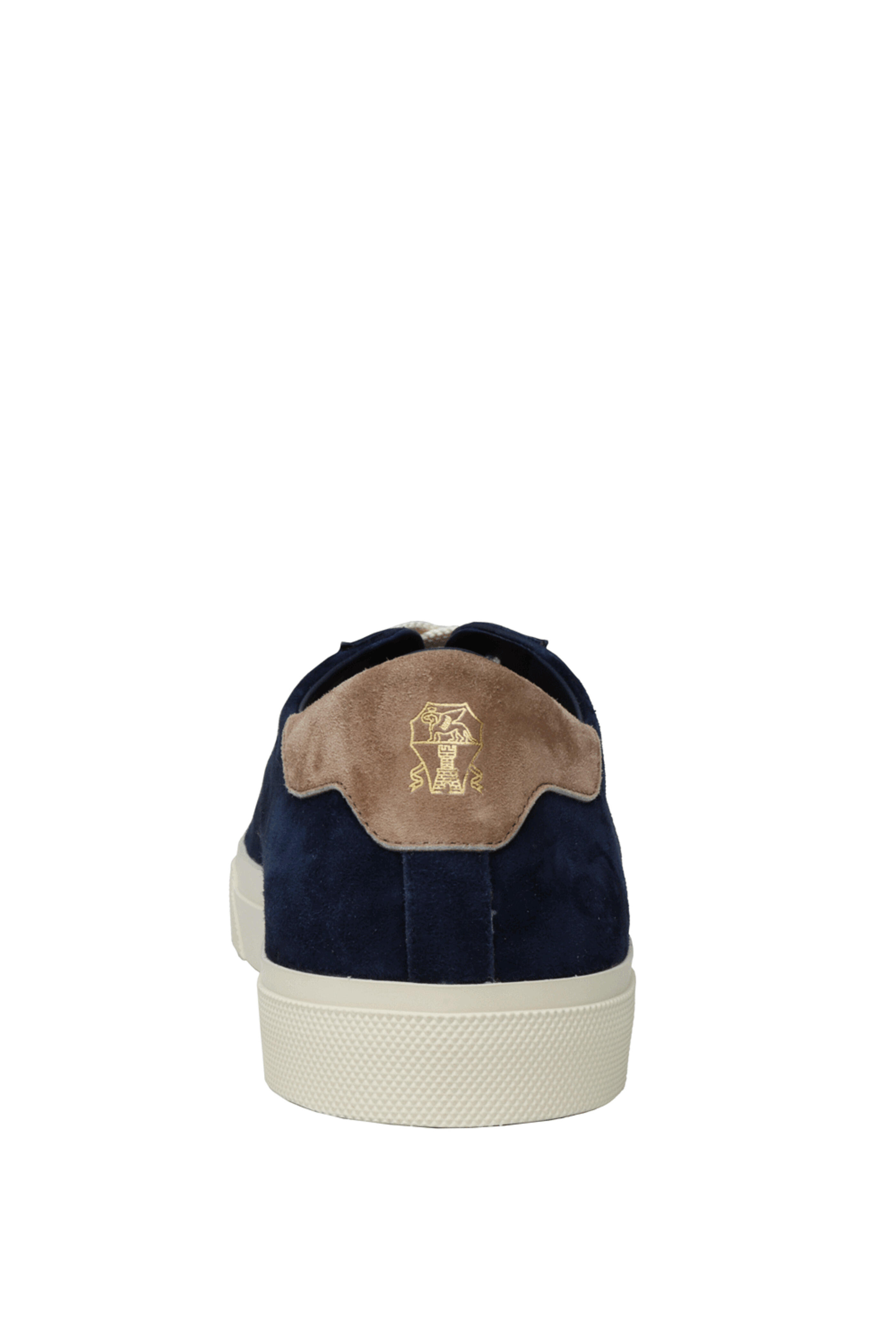 Brunello Cucinelli - Vulky Suede Sneakers in Marina Blue & Beige