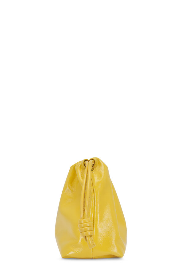 Loewe Medium Flamenco Yellow Patent Leather Clutch - view 4