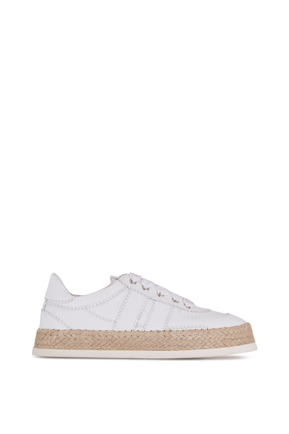 AGL - Leda Rope White Leather Low Top Sneaker 