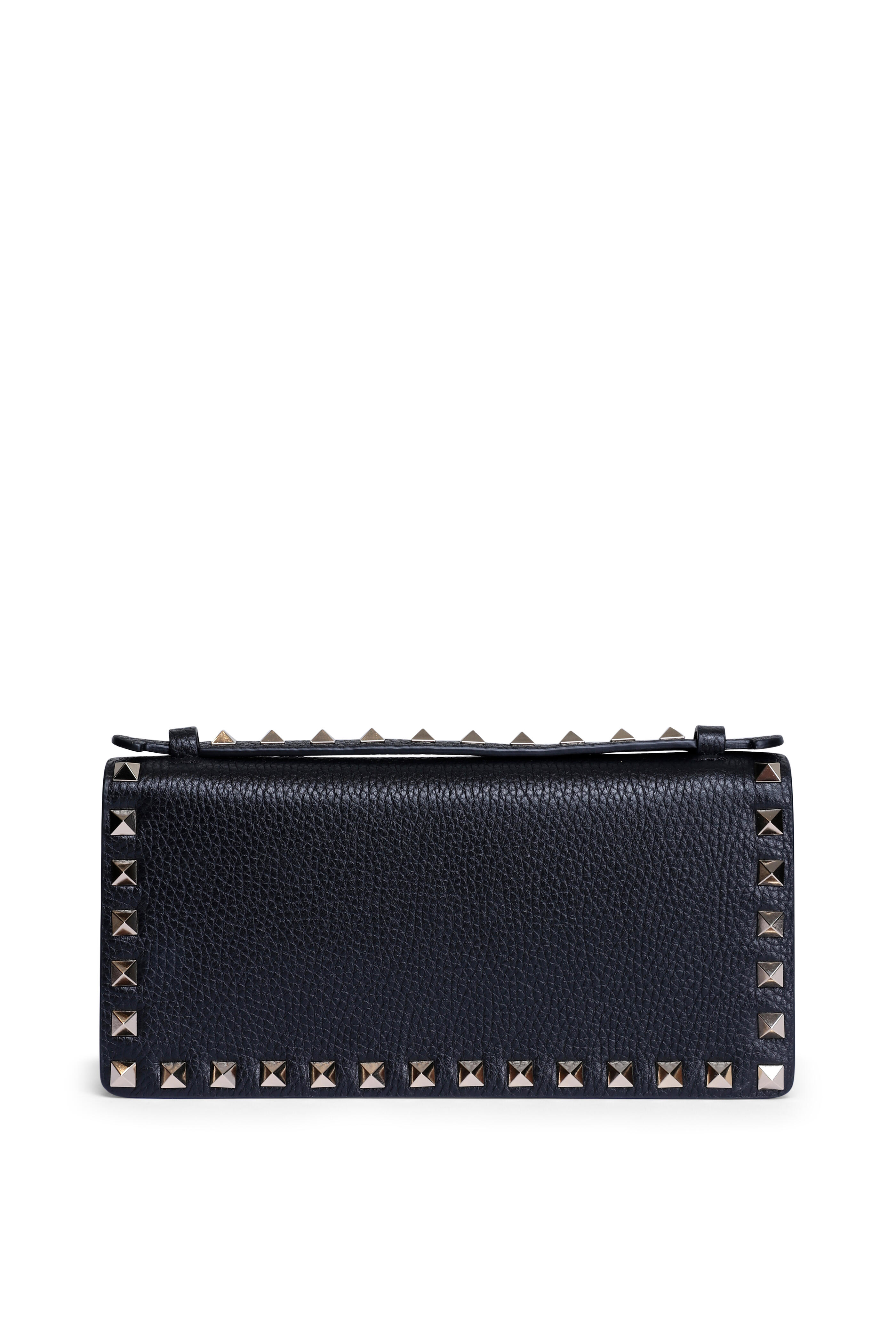Valentino Garavani - Rockstud Wallet on Chain Crossbody in Black