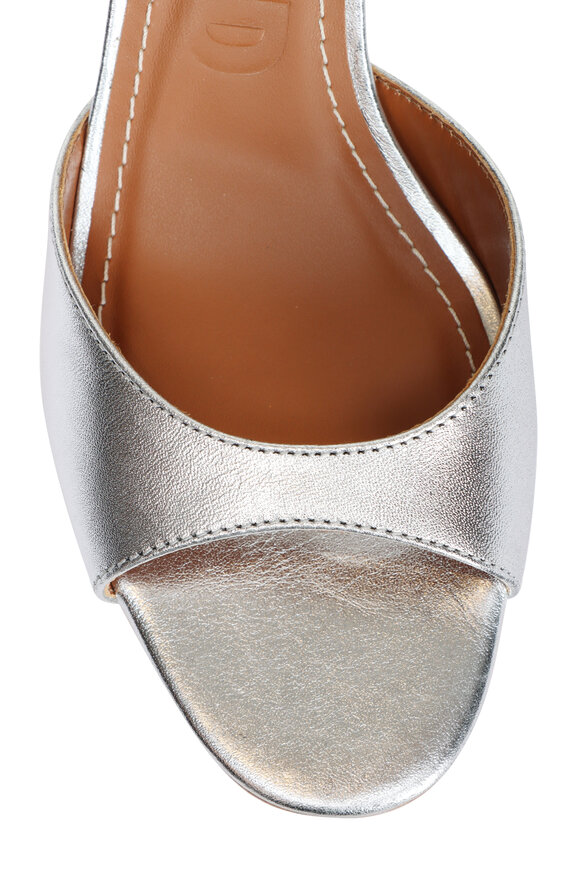 Staud Brigitte Metallic Silver Mule, 55mm - view 5