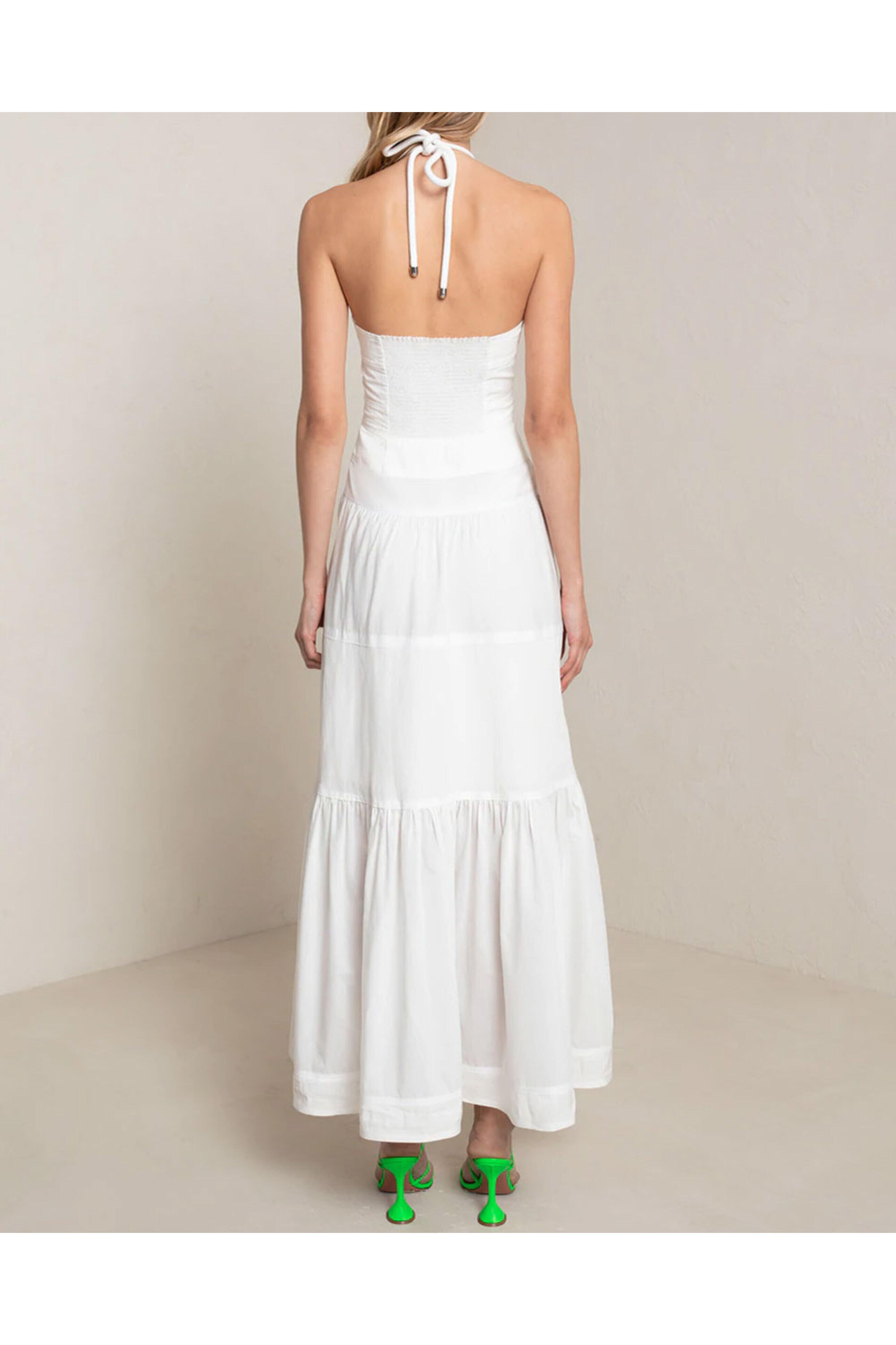 A.L.C. - Ivory Halter Neck Adelle Midi Dress