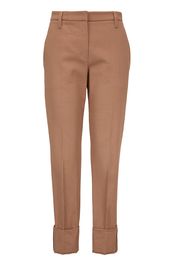 Brunello Cucinelli - Caribou Cotton Twill Monili Cuffed Pant