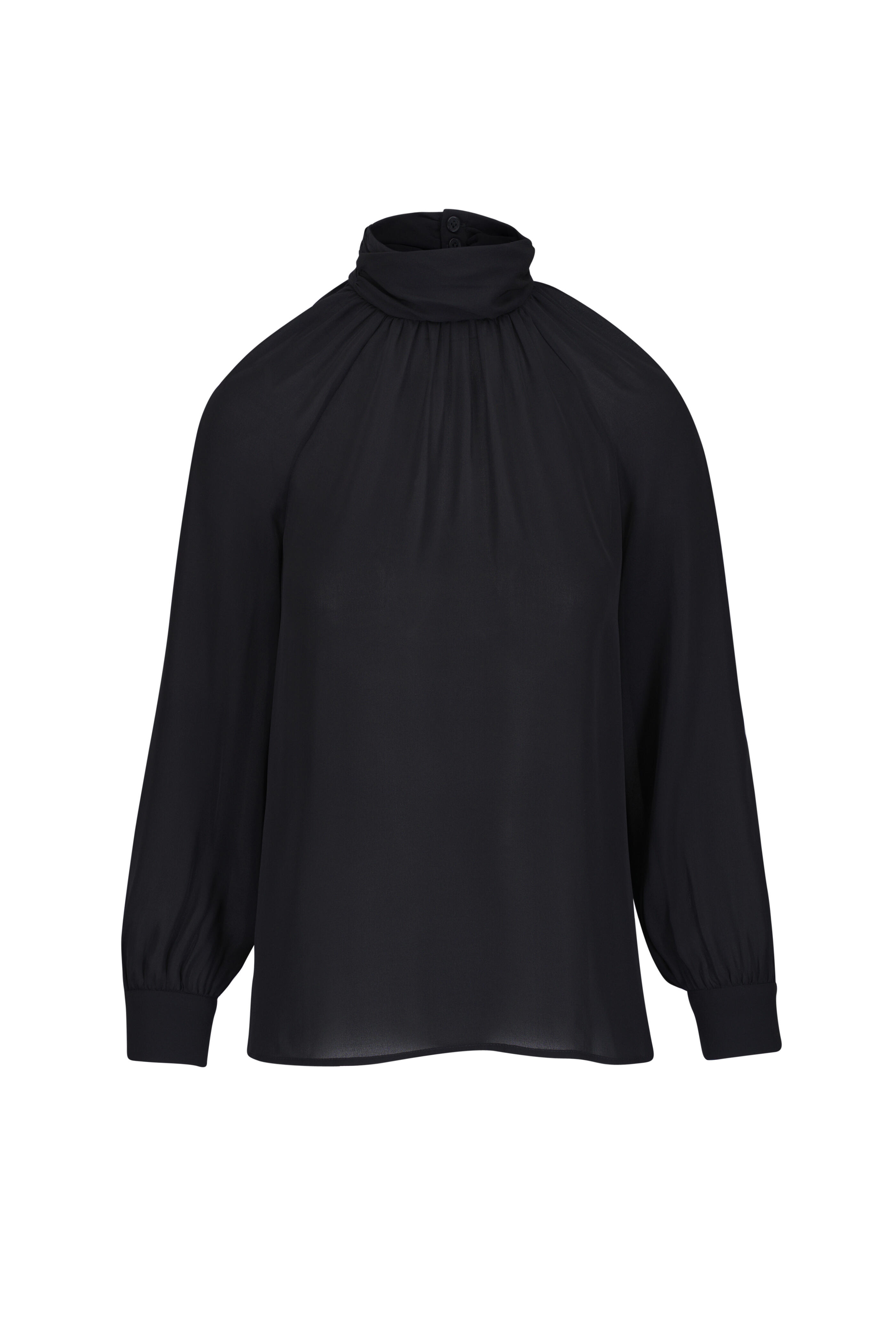 Nili Lotan - Axelle Black Silk Blouse