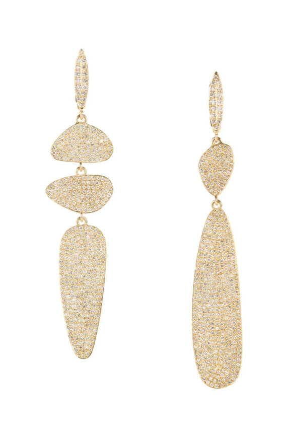 Kai Linz Diamond Pique Drop Earrings - view 3