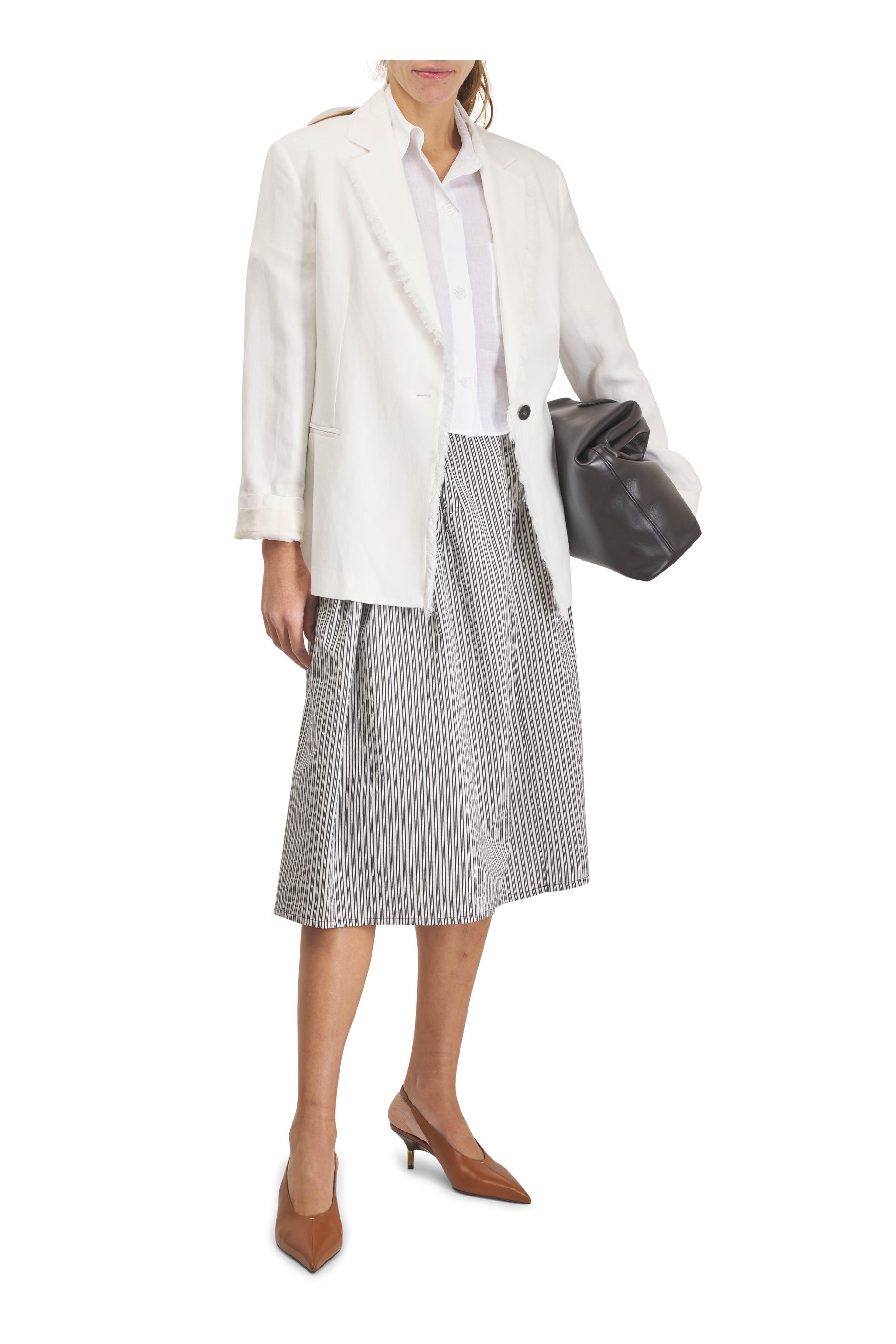 Antonelli - Finnegan White Fringe Trim Jacket