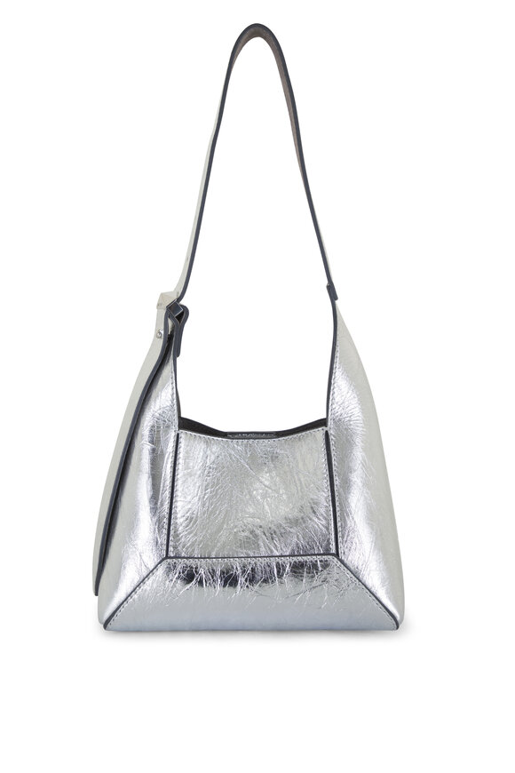 Jimmy Choo - Diamond Silver Metallic Leather Hobo