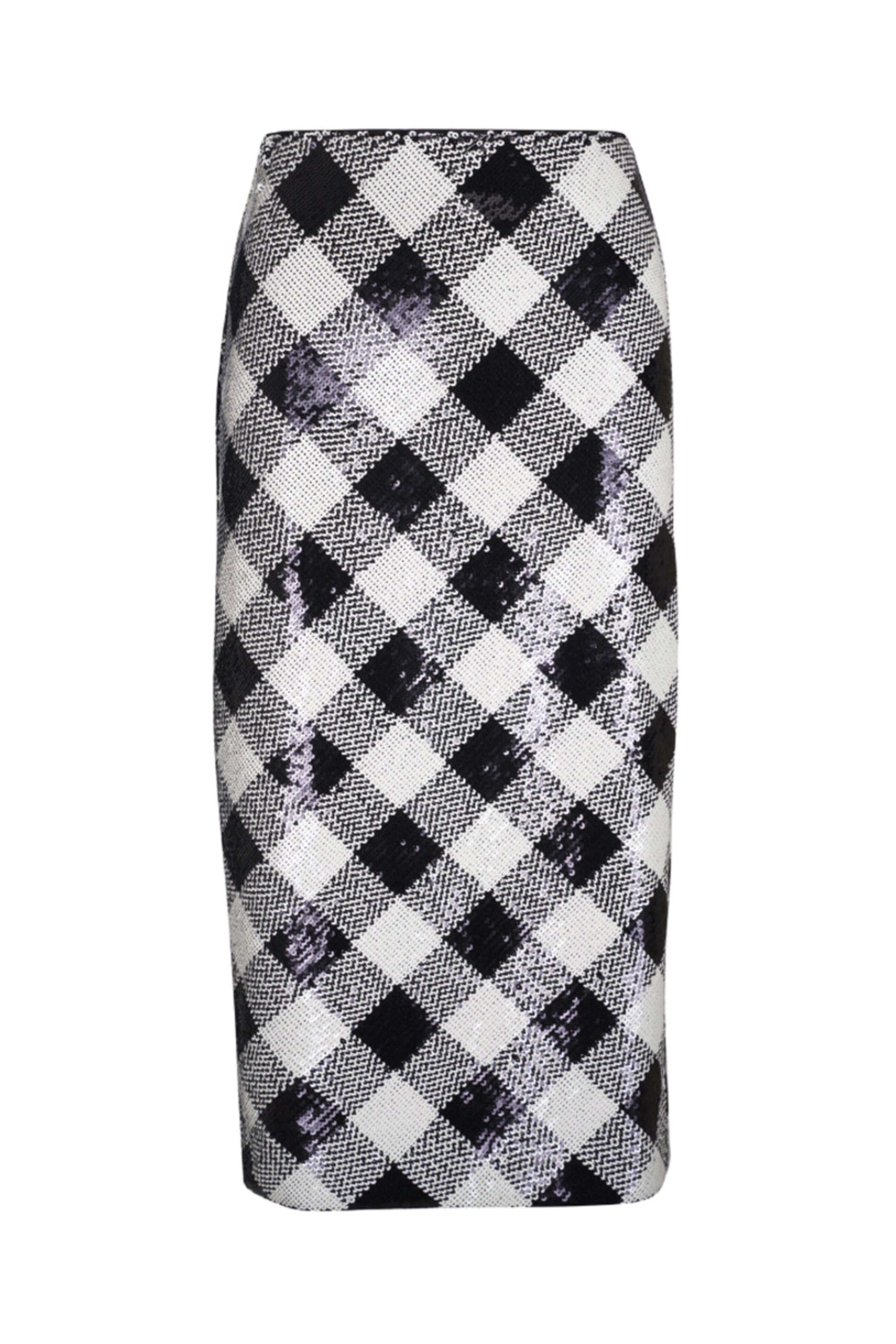 Veronica Beard - Black and Off White Sequin Allora Skirt