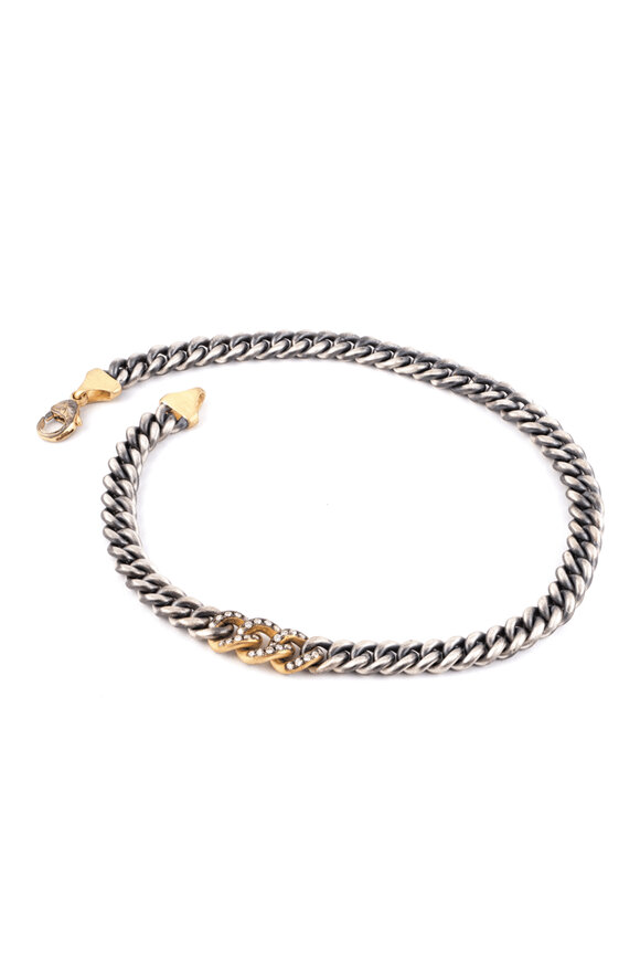 Sylva & Cie Double Wrap Diamond Chain Bracelet - view 1