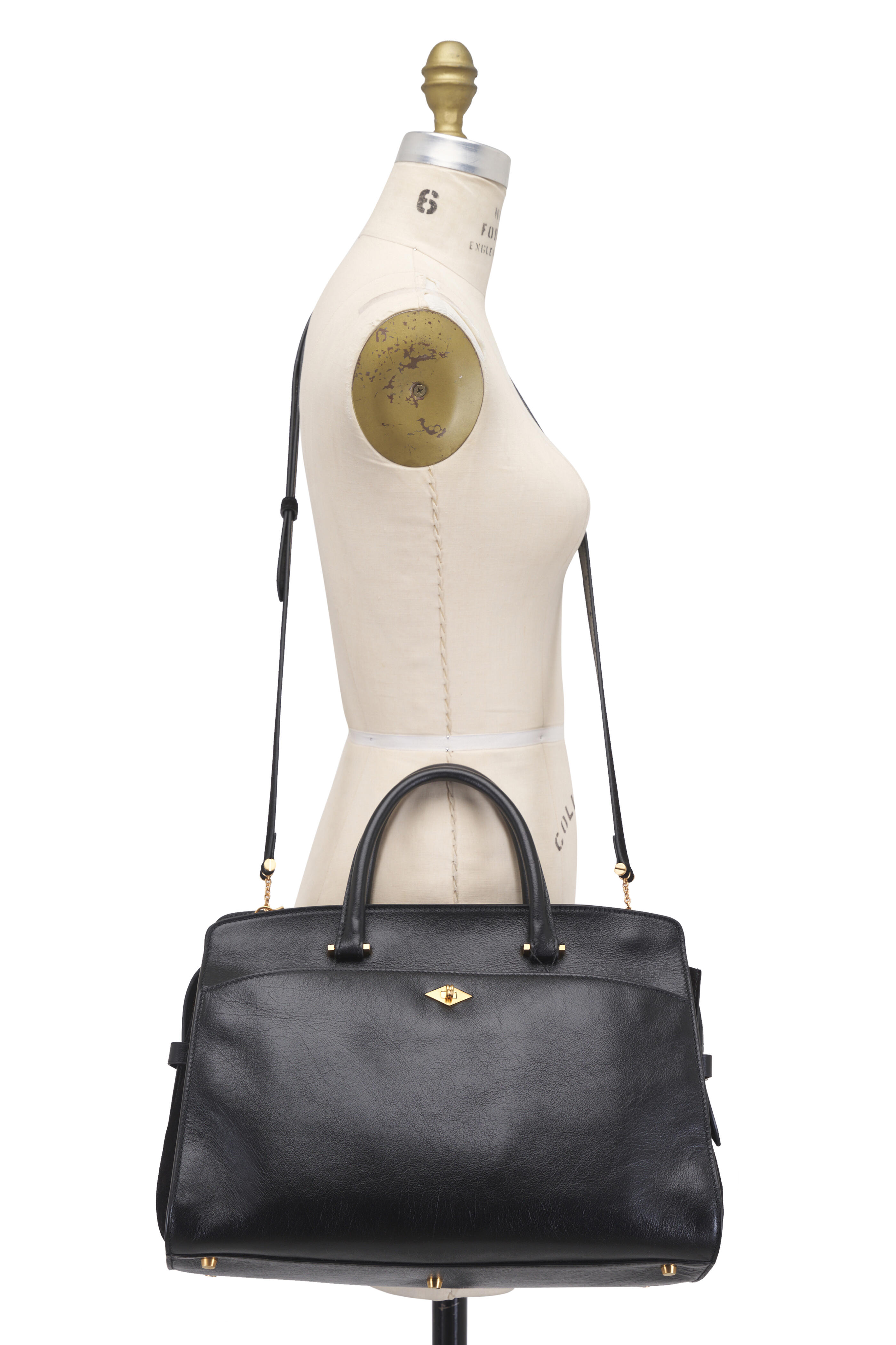Métier - Private Eye Elvis Black Leather Satchel