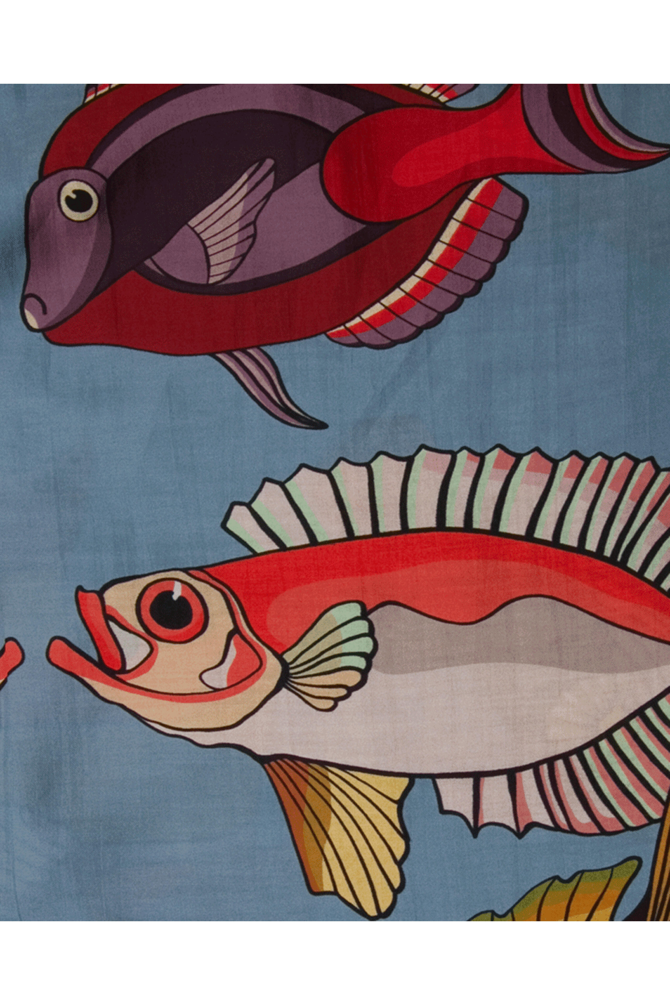 Franco Ferrari - Tabacco Shawl in Avio