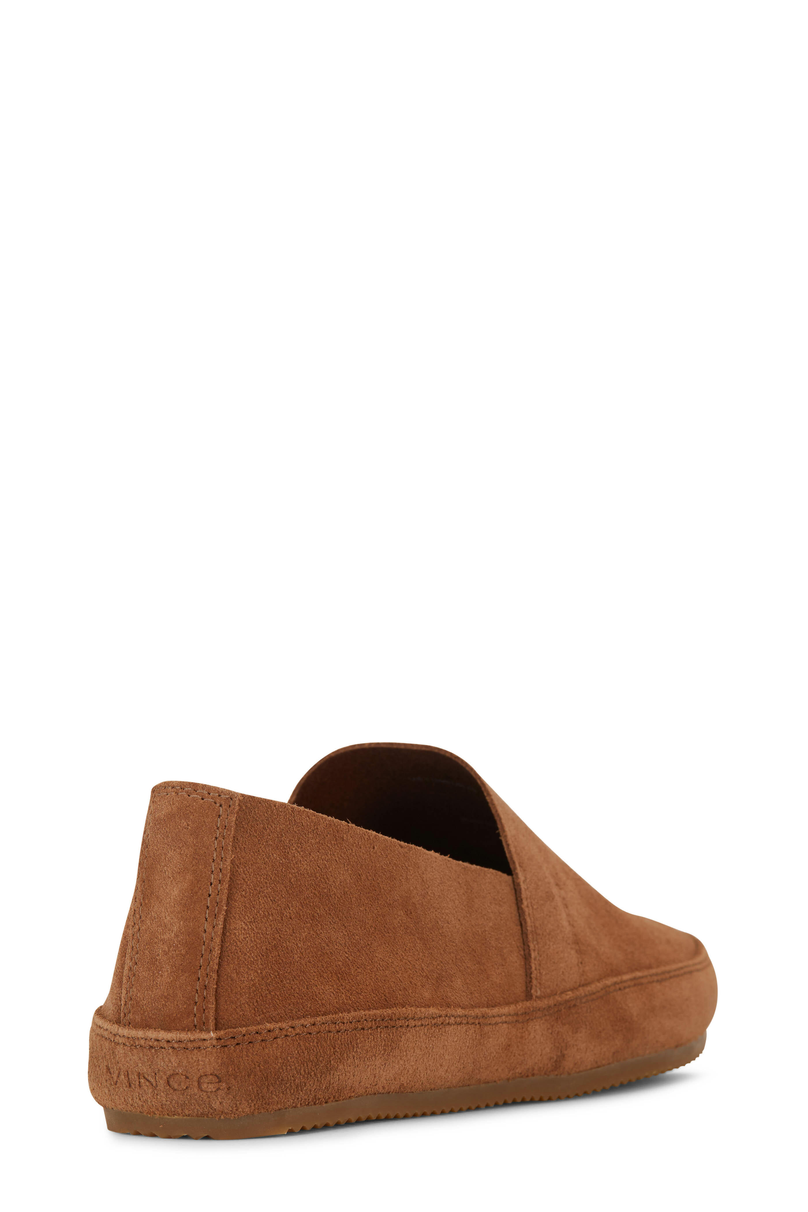 Vince Atlee Chestnut Suede Shearling Loafer Mens Size 12 Shearling Suede Casual Shoes for Men for sale | eBay main image 4
