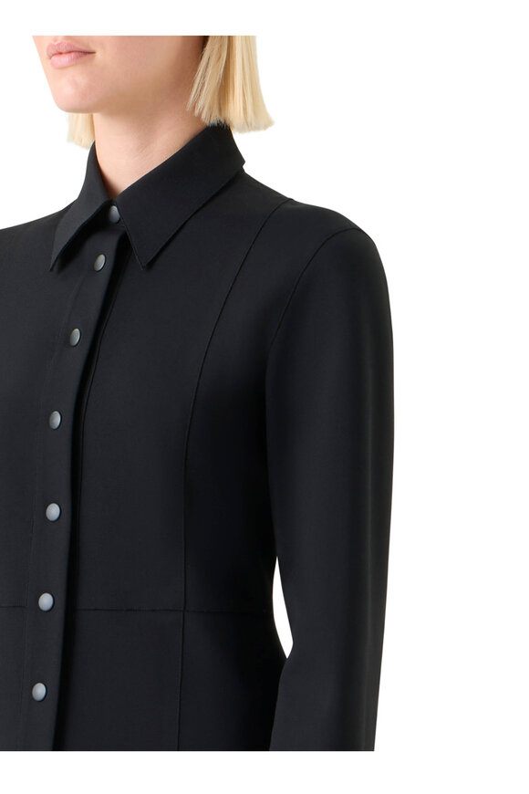 Akris Punto Black Cinched Waist Shirt - view 5