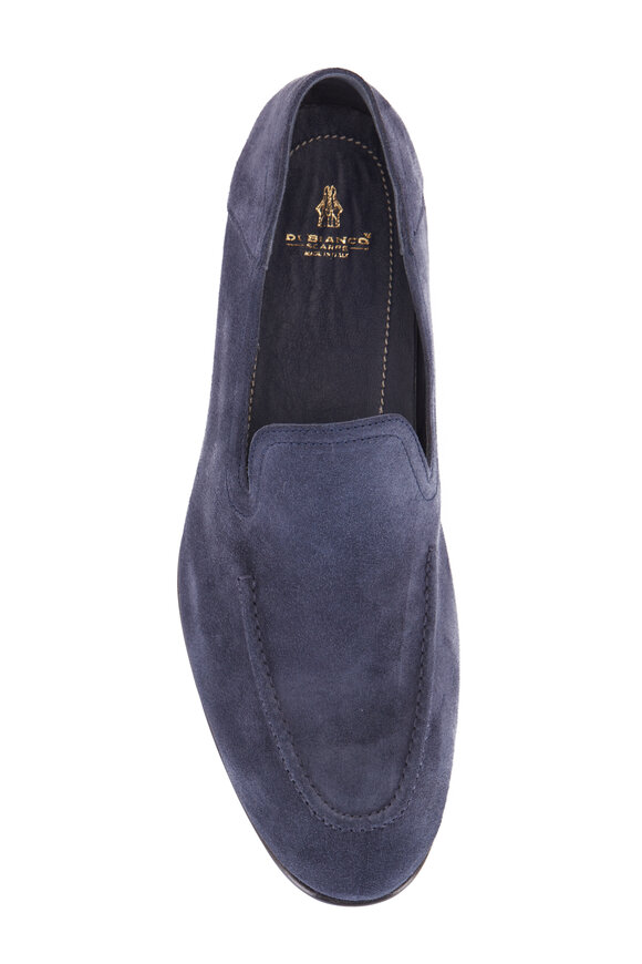 Di Bianco - Positano Denim Blue Suede Loafer 