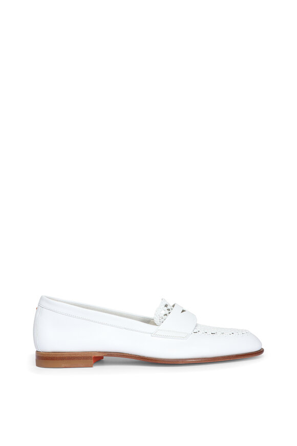 Santoni Luce Woven Penny Loafer - view 2