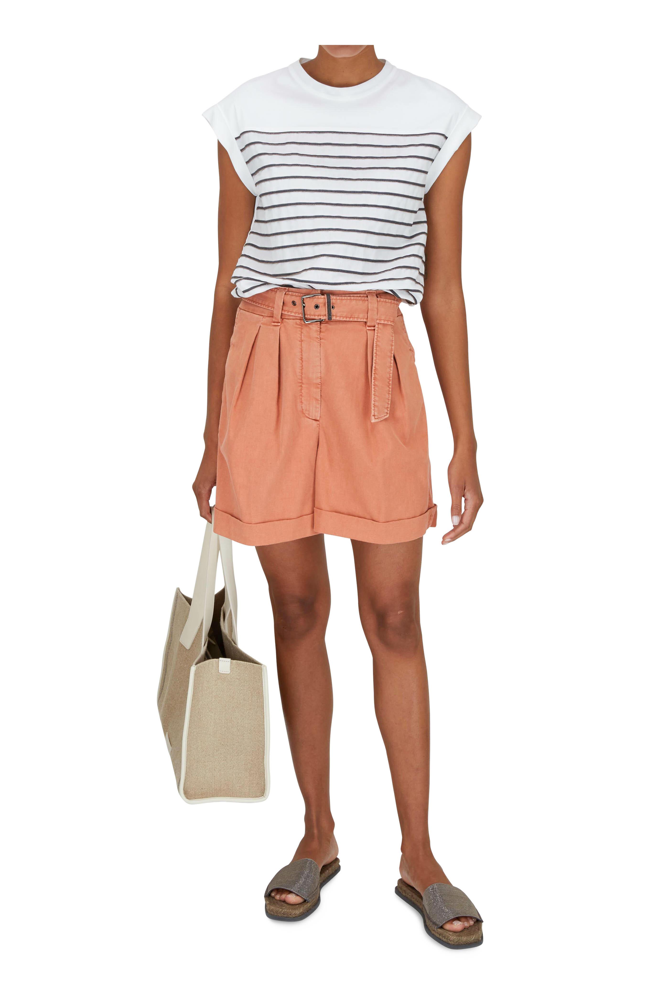 Brunello Cucinelli - Corda Natural Linen & Leather Tote Bag