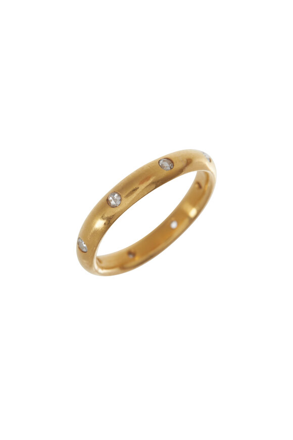 Caroline Ellen 22K Yellow Gold Rounded Band