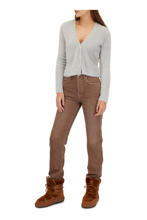 Vince - Light Ice Bay Eyelash V-Neck Cardigan