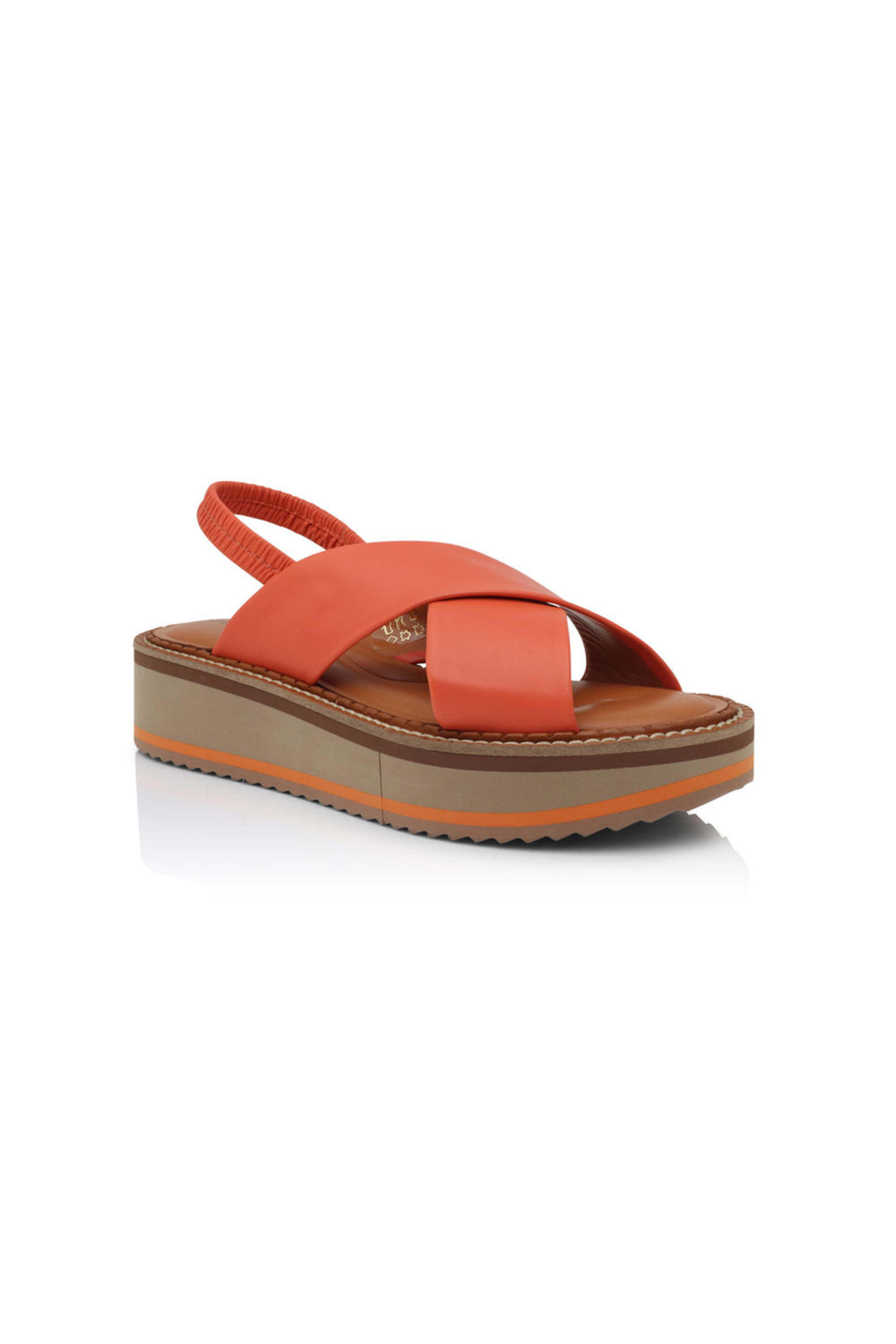 Robert Clergerie - Freedom Sandal With Heel Strap in Papaya