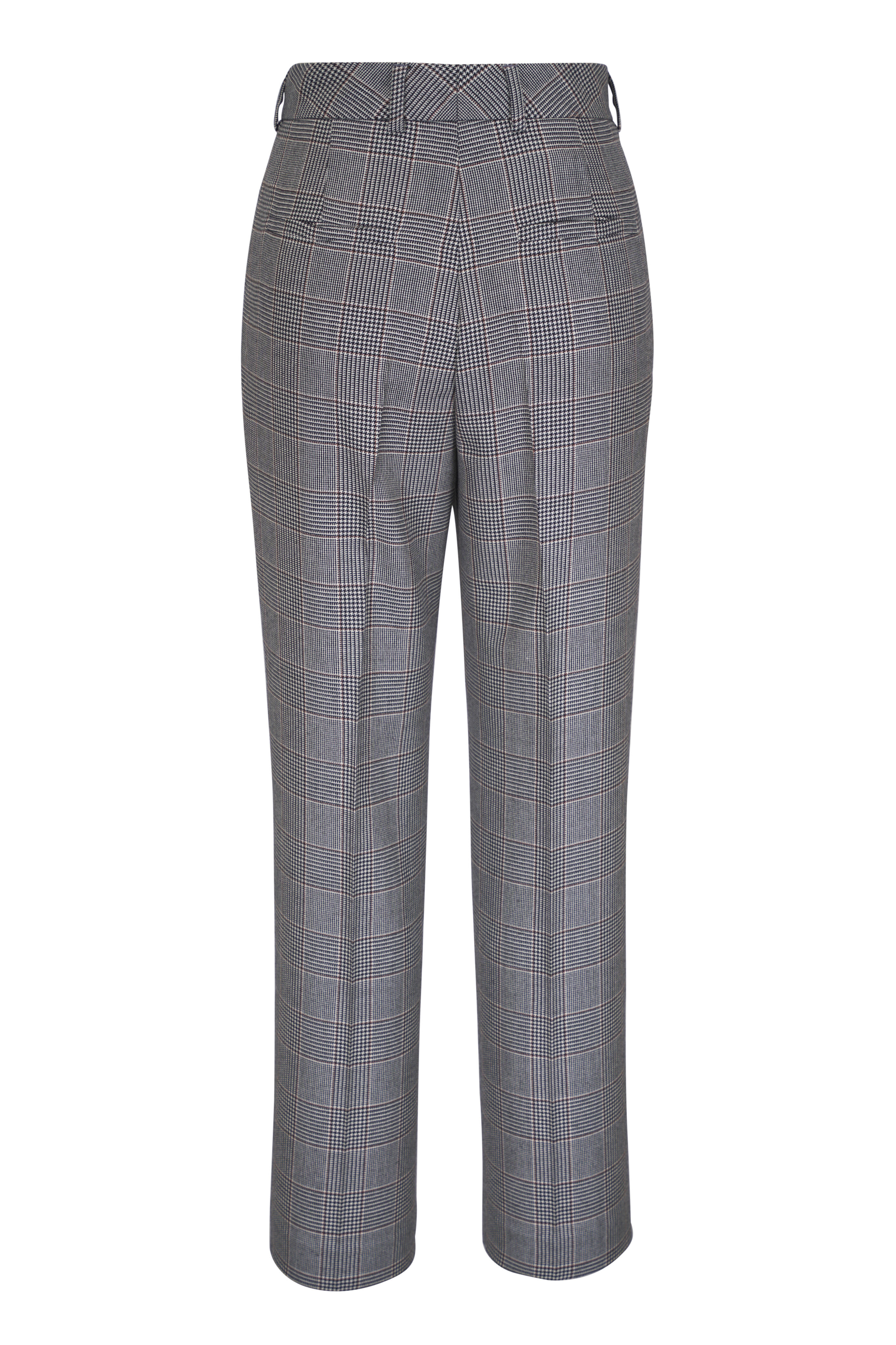 Akris - Faria Black & Natural Check Slim Ankle pant