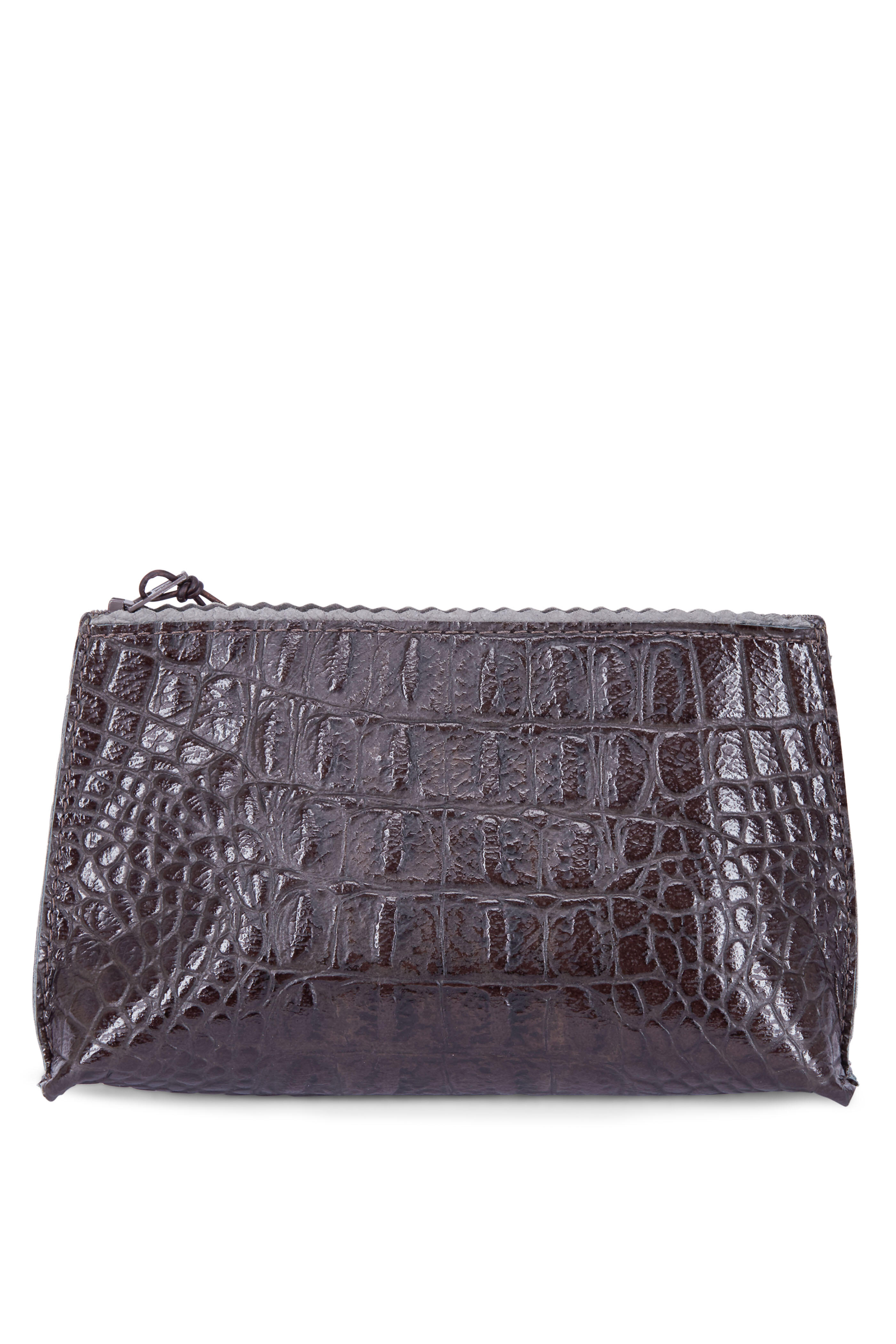 B May Bags - Granite Embossed Croc Lipstick Pouch